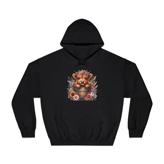 COW IN FLOWER POT HOODIE - Adroit Clothing
