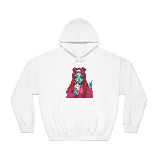ZOMBIE GIRL HOODIE - Adroit Clothing