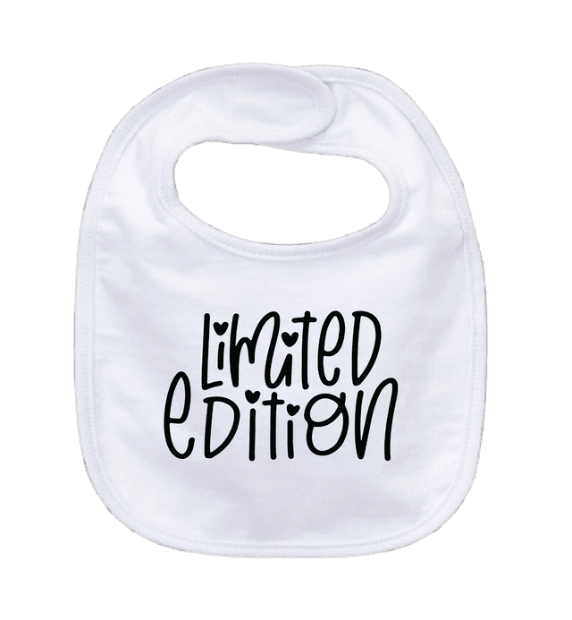 LIMITED EDITION - 0–3 Month Baby Bib – White | Adroit Baby