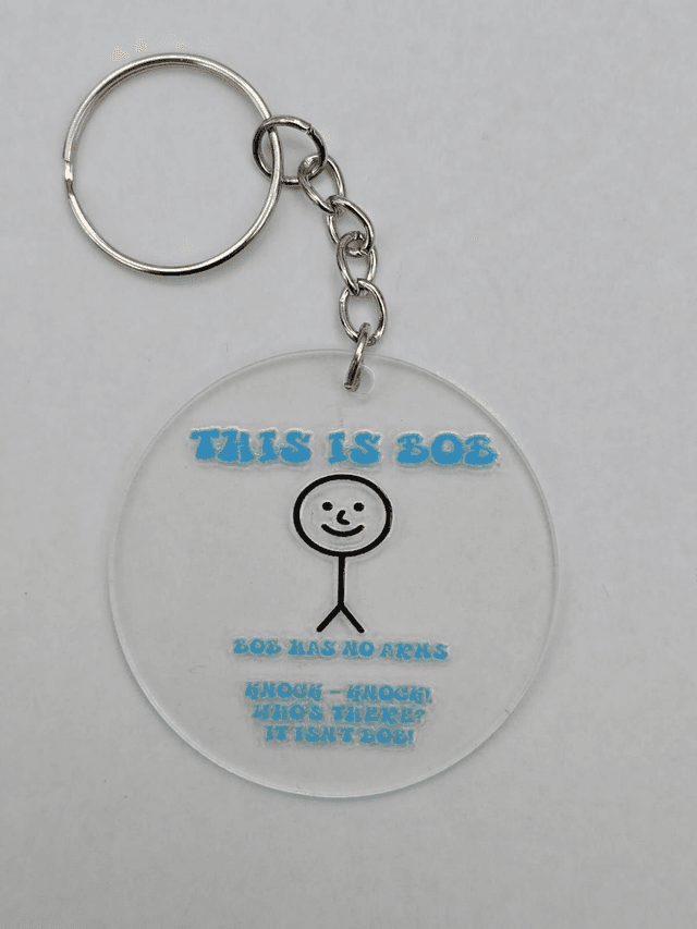 THIS IS BOB KEYRING - ADROIT CREATIONS