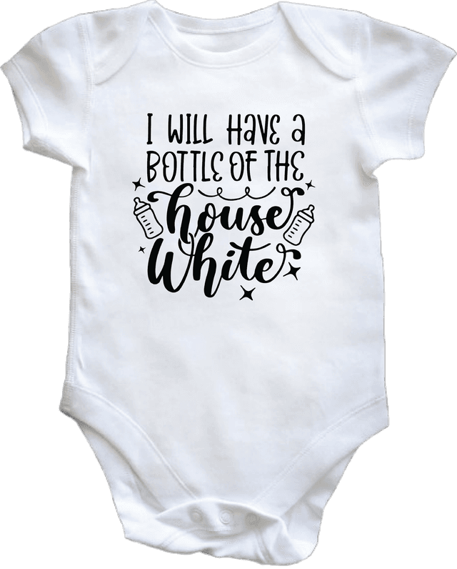 HOUSE WHITE - VEST 0–3 Month Baby Vest – White | Adroit Baby