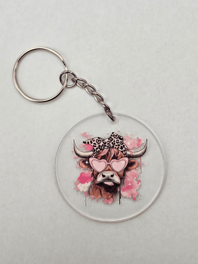 SASSIER COW KEYRING- ADROIT CREATIONS