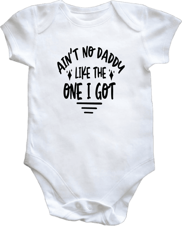 AIN&#039;T NO DADDY LIKE THE ONE I GOT - VEST 0–3 Month Baby Vest – White | Adroit Baby