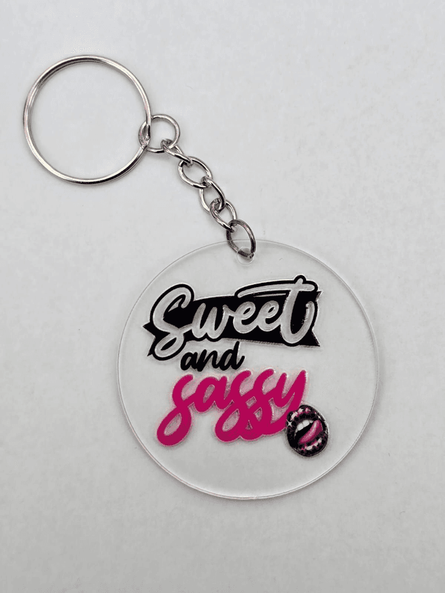 SWEET &amp; SASSY KEYRING - ADROIT CREATIONS