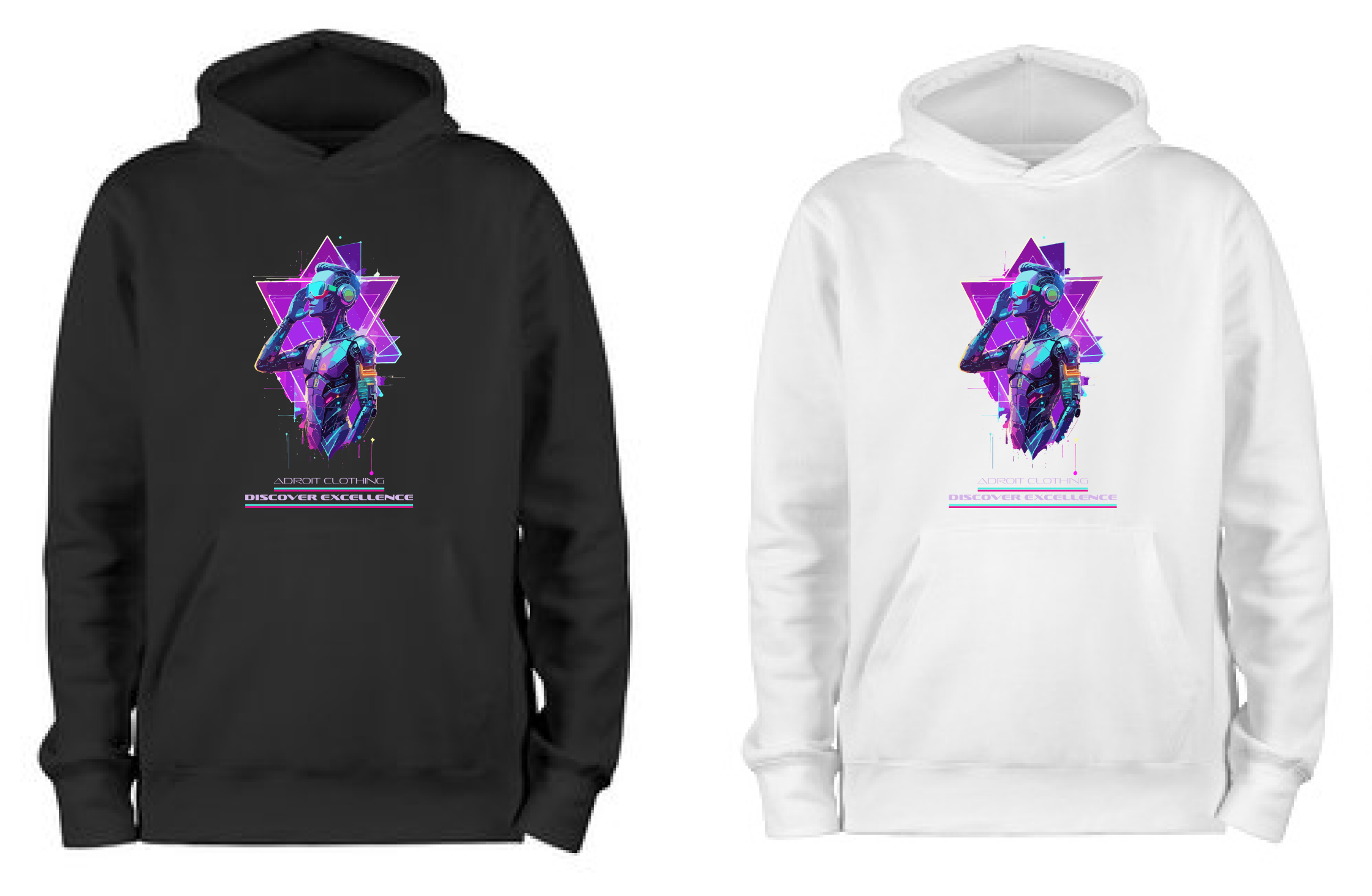 ADROIT CLOTHING NEW BLUE LOGO HOODIE