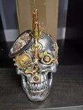Steampunk Mohawk Skull Ornament
