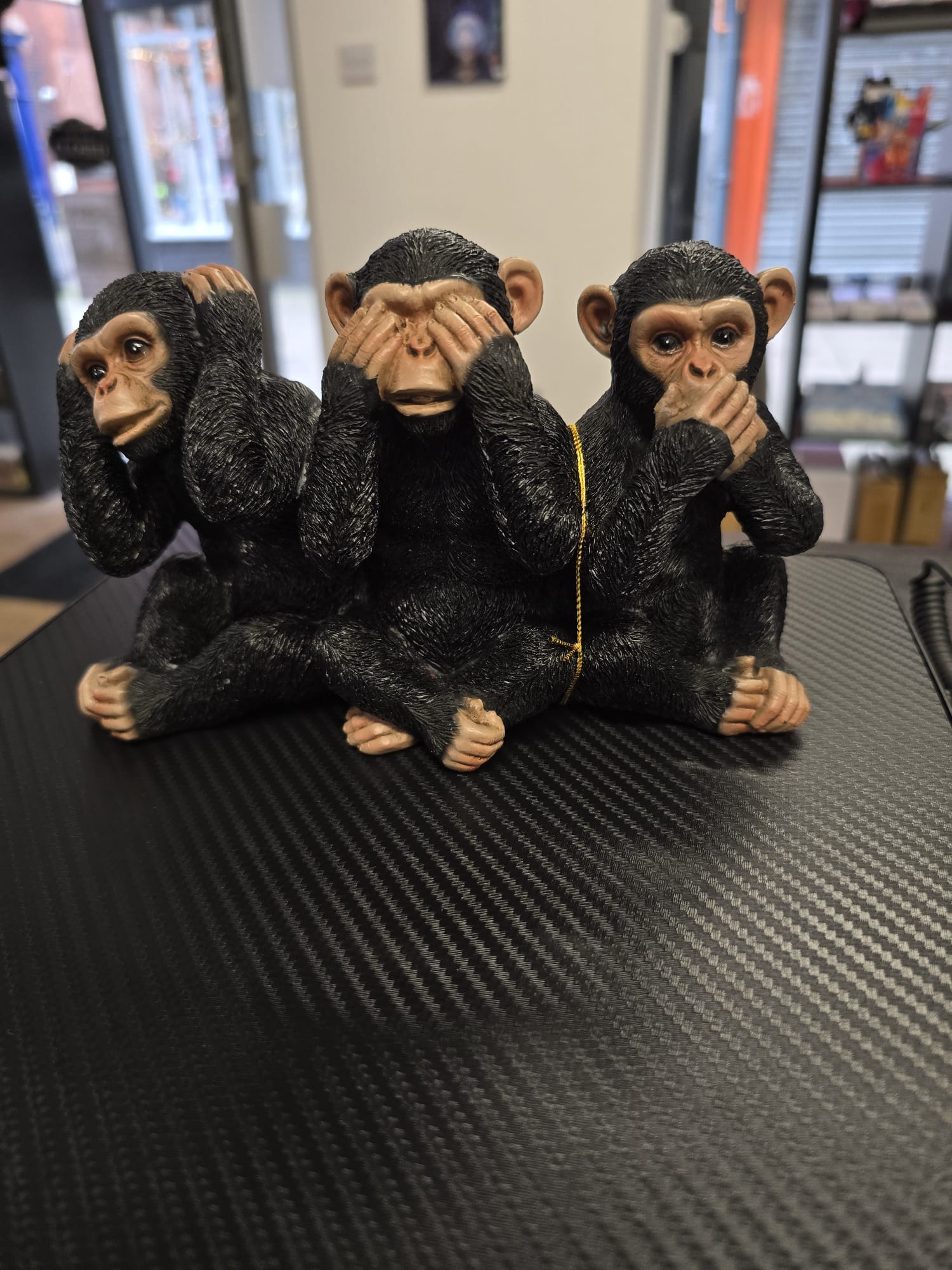 3 Wise Cheeky Monkeys (Trio) Ornament