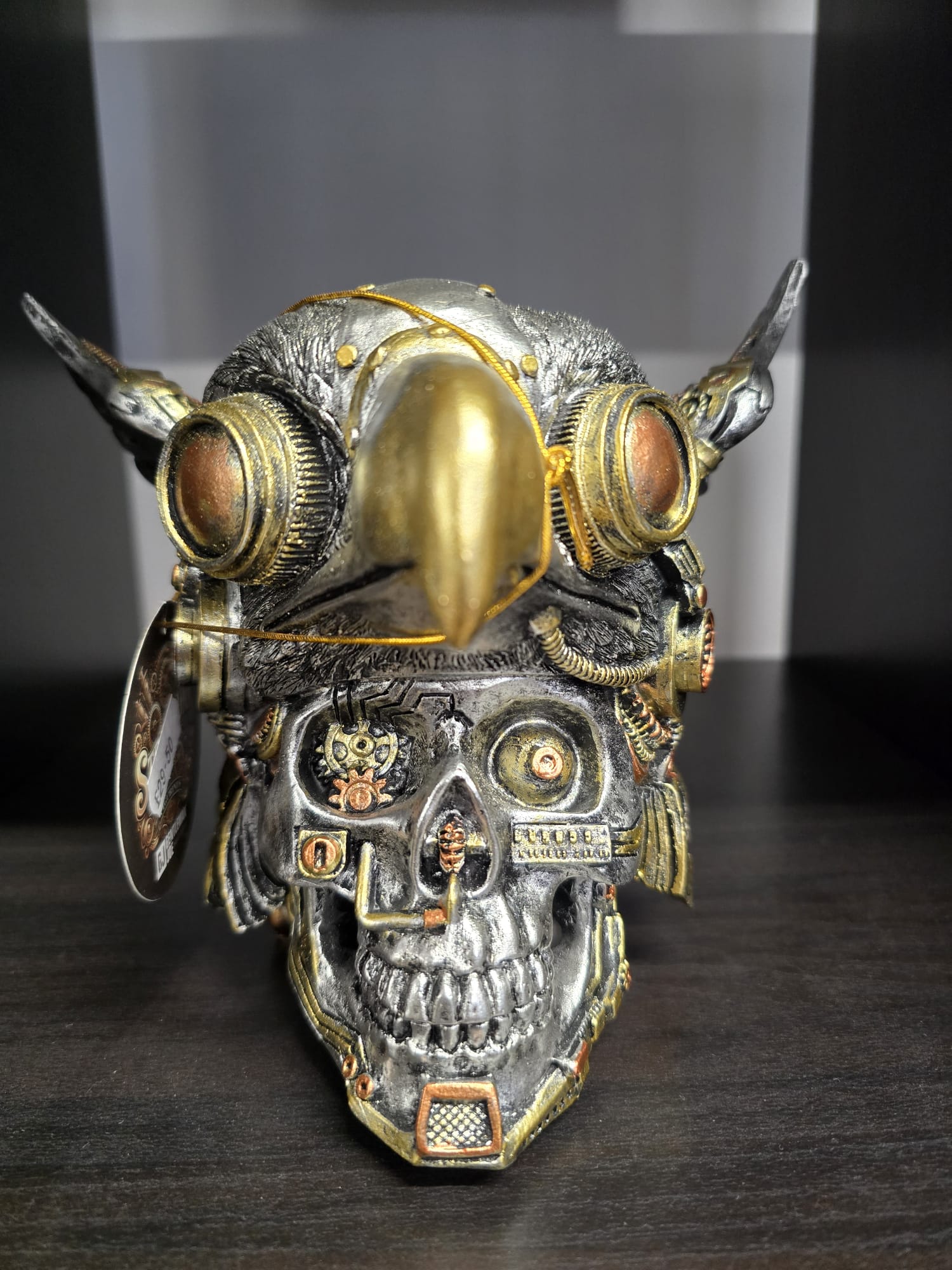 Steampunk Eagle Hat Skull