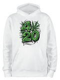 ADROIT CREATIONS 420 HOODIE (WHITE)