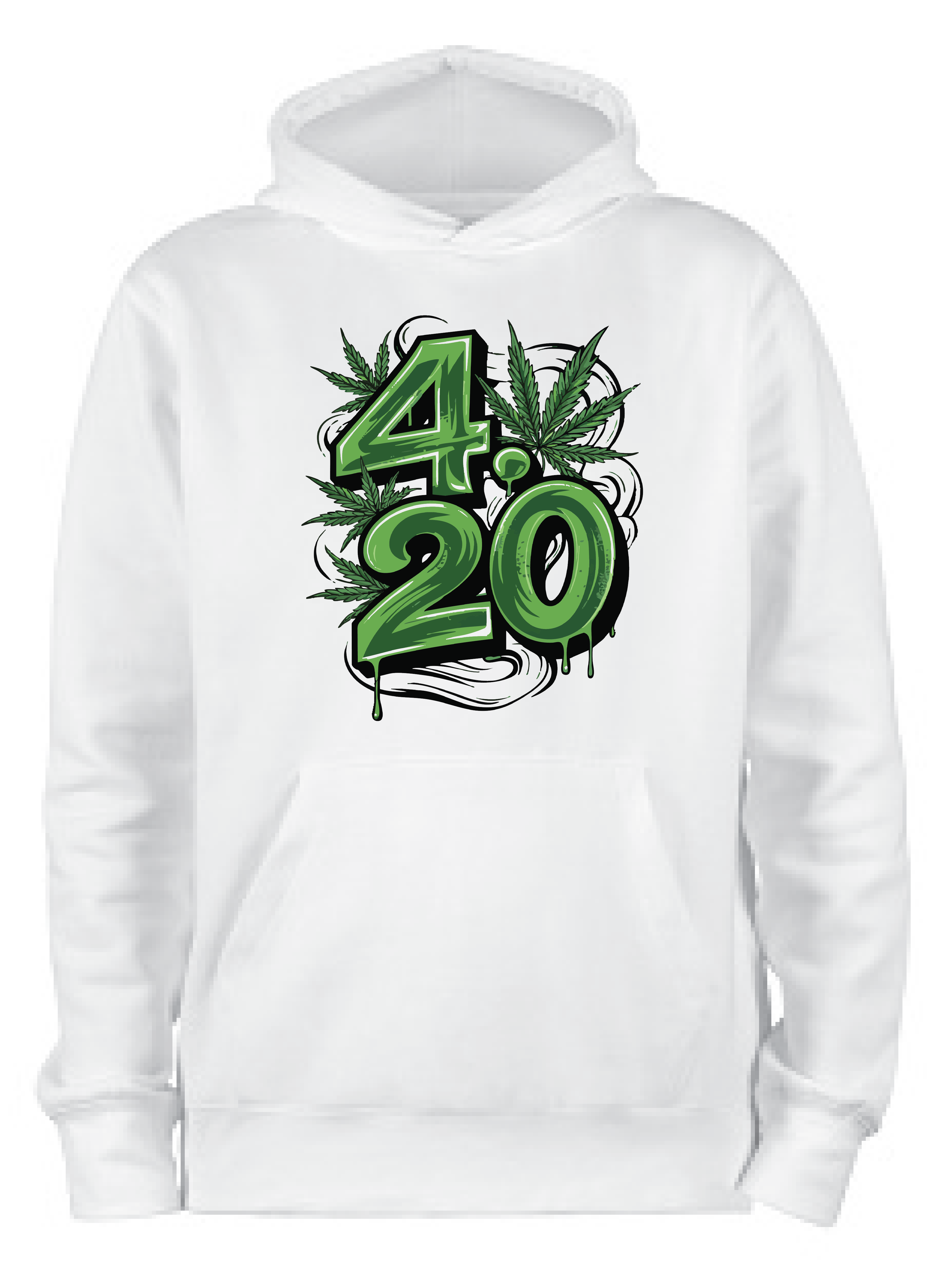 ADROIT CREATIONS 420 HOODIE (WHITE)