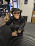 Peaceful Cheeky Monkey (Peace sign) Ornament