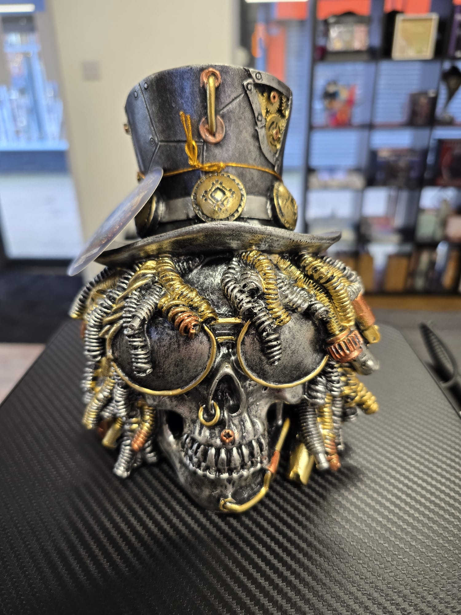 Steampunk Slash Skull Ornament