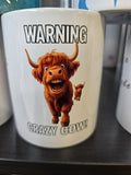 SASSY SIPS - WARNING CRAZY COW - MUG