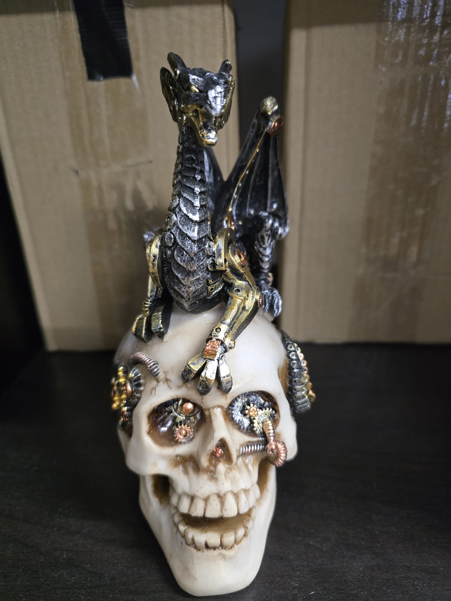 Dragons Grasp Skull Ornament