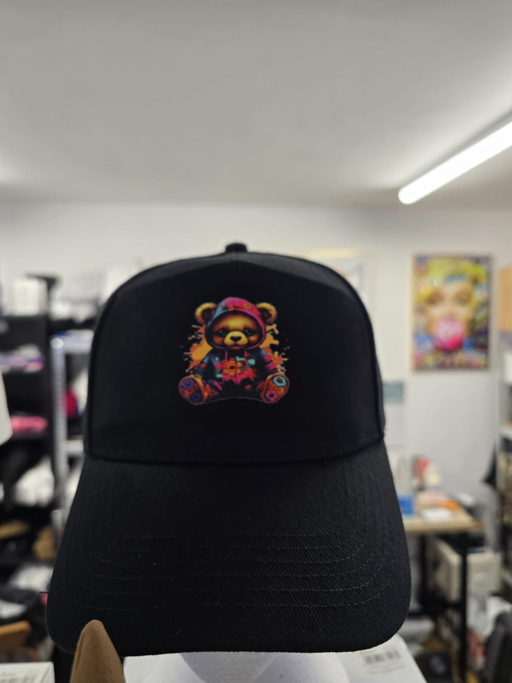 Adroit Clothing ‘ABSTRACT TEDDY’ adjustable adult baseball cap