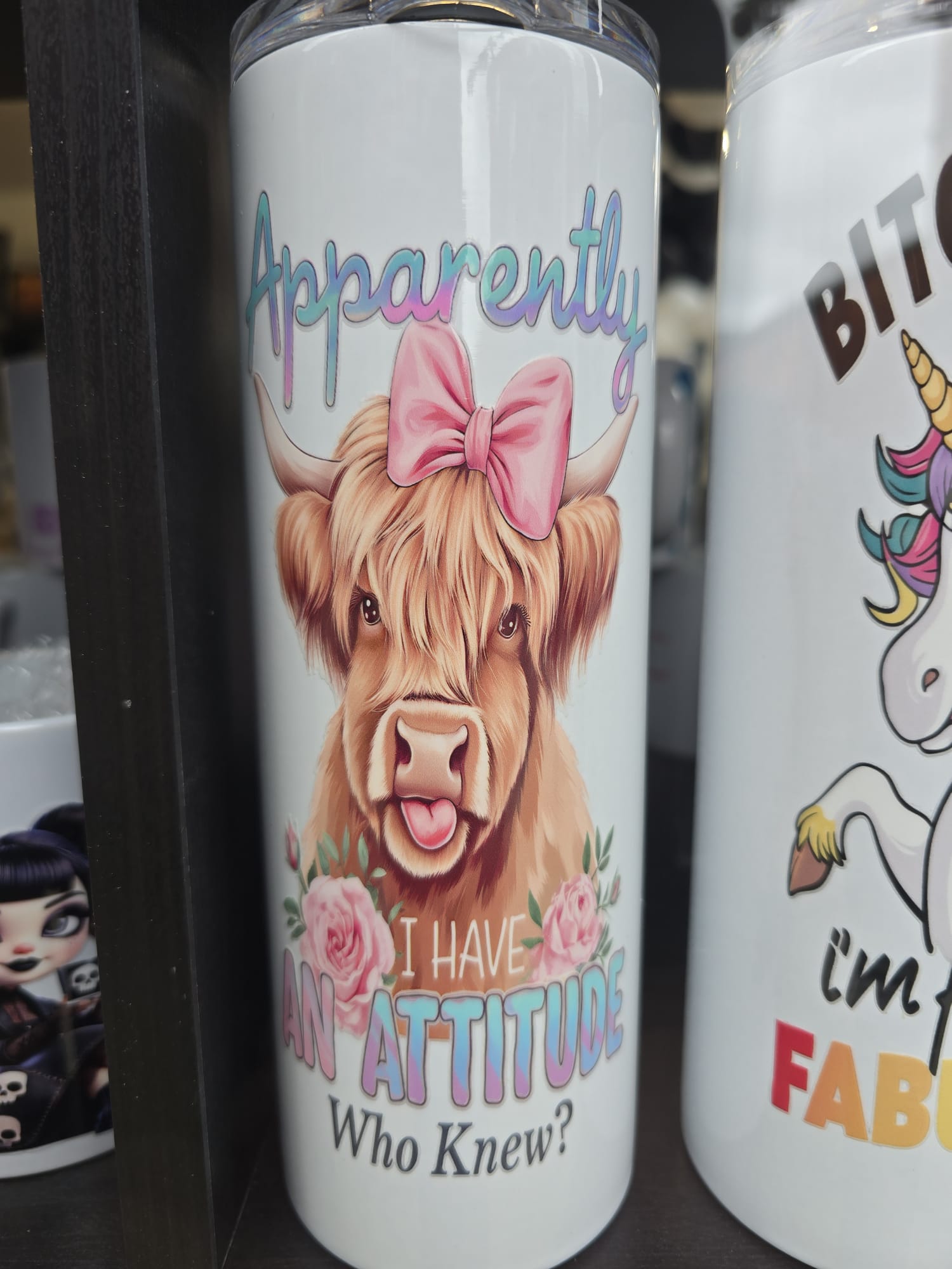 SASSY SIPS - APPARENT ATTITUDE - TUMBLER By Kayleigh's Hand Crafted Haven