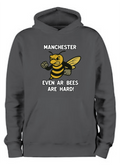 MANCHESTER 'ARD BEE'S HOODIE (DEEP BLACK)