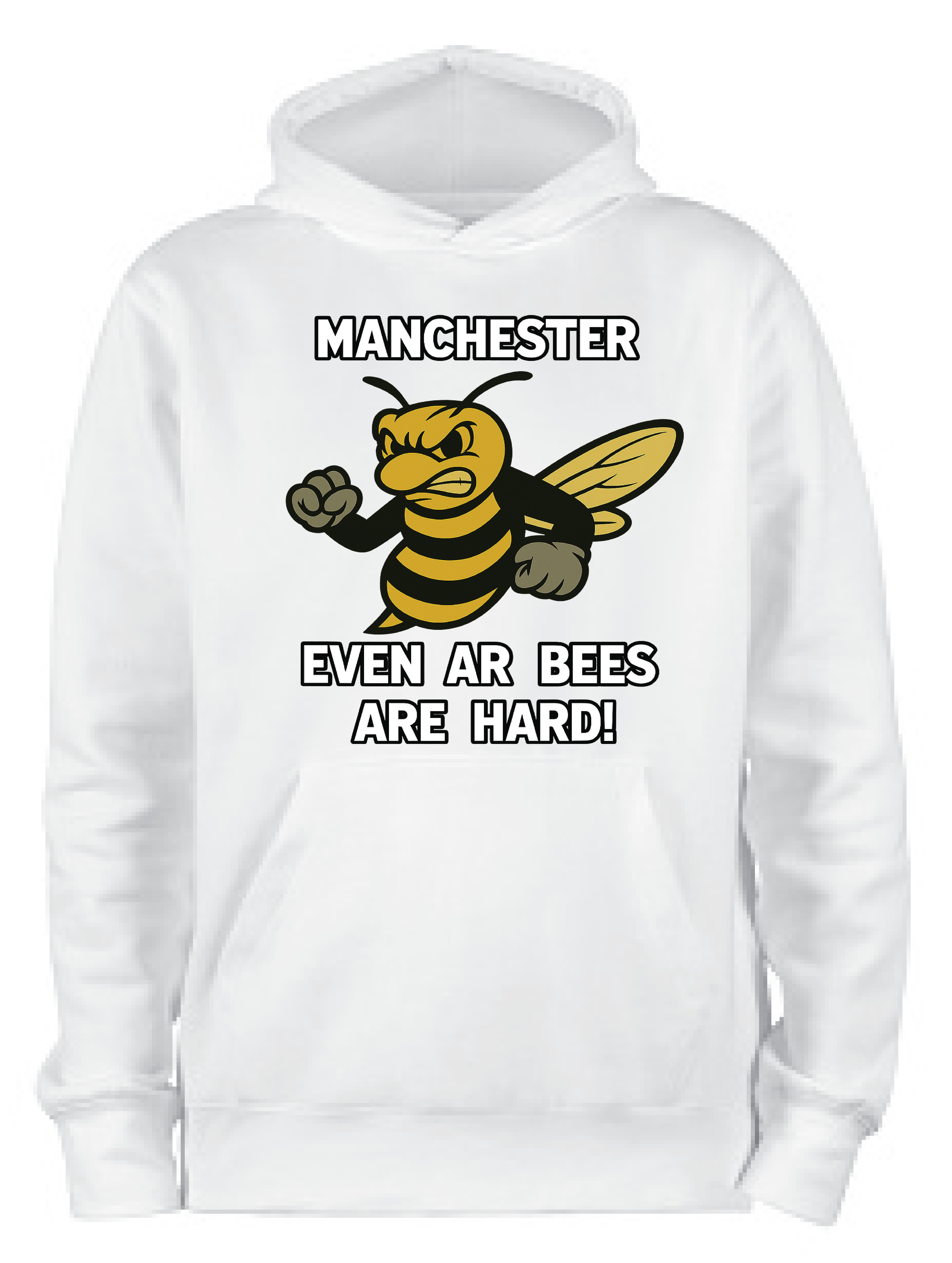 ADROIT CREATIONS MANCHESTER ARD BEE'S HOODIE (WHITE)