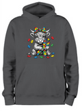 ADROIT KIDS AUTISM HIGHLAND COW HOODIE (BLACK)