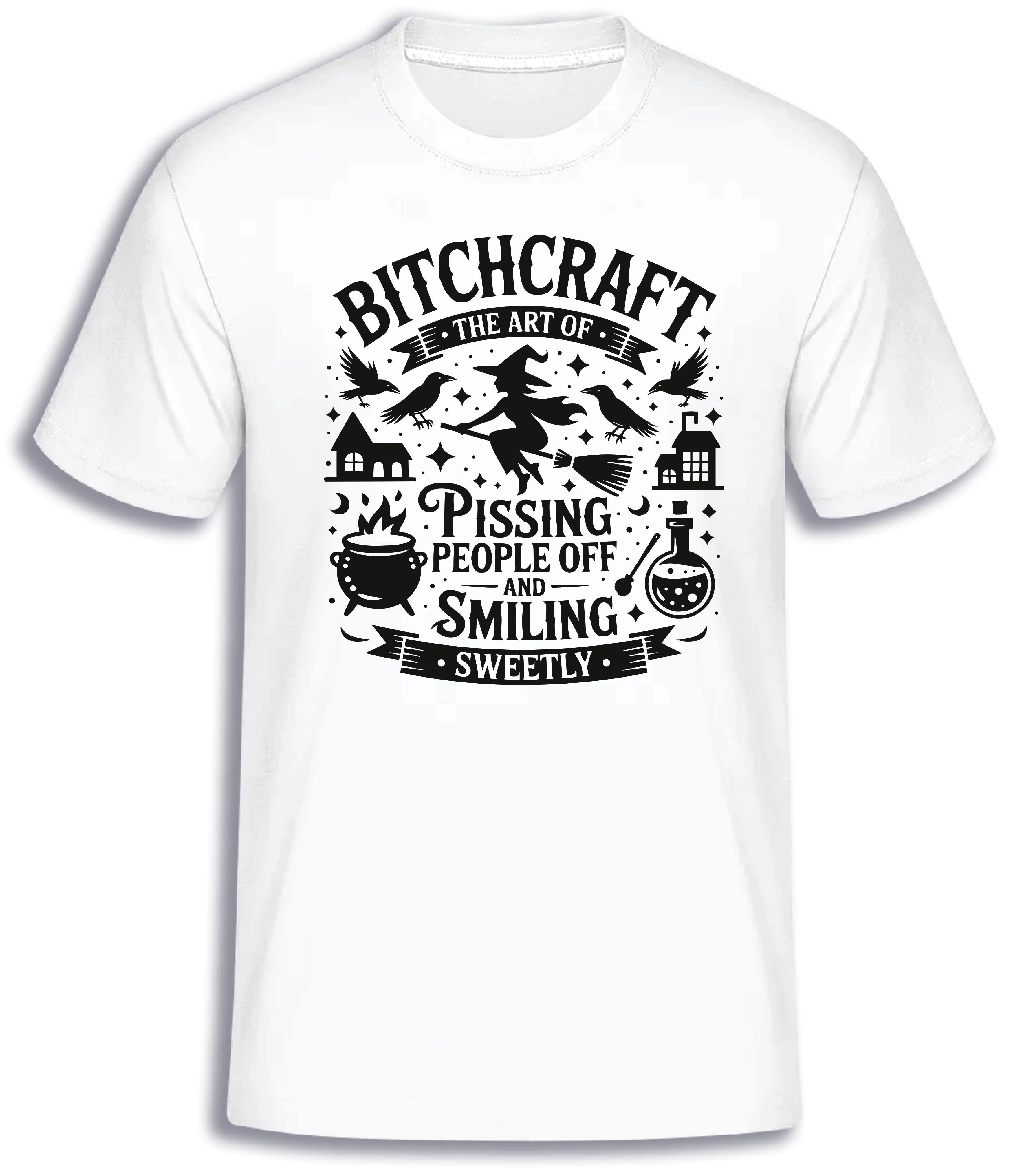 ADROIT CREATIONS BITCHCRAFT T-SHIRT (WHITE)