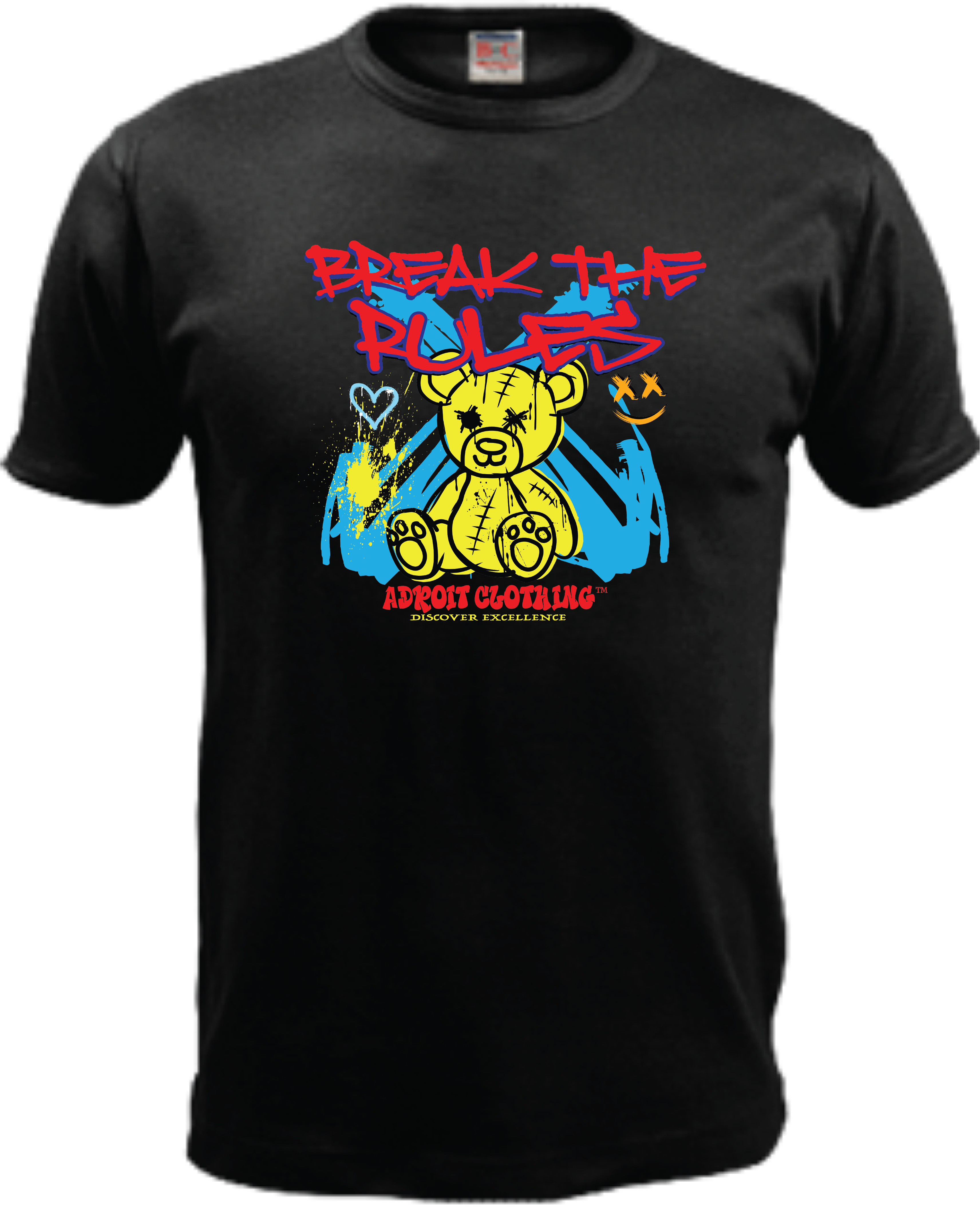 ADROIT CREATIONS BREAK THE RULES T-SHIRT (BLACK)