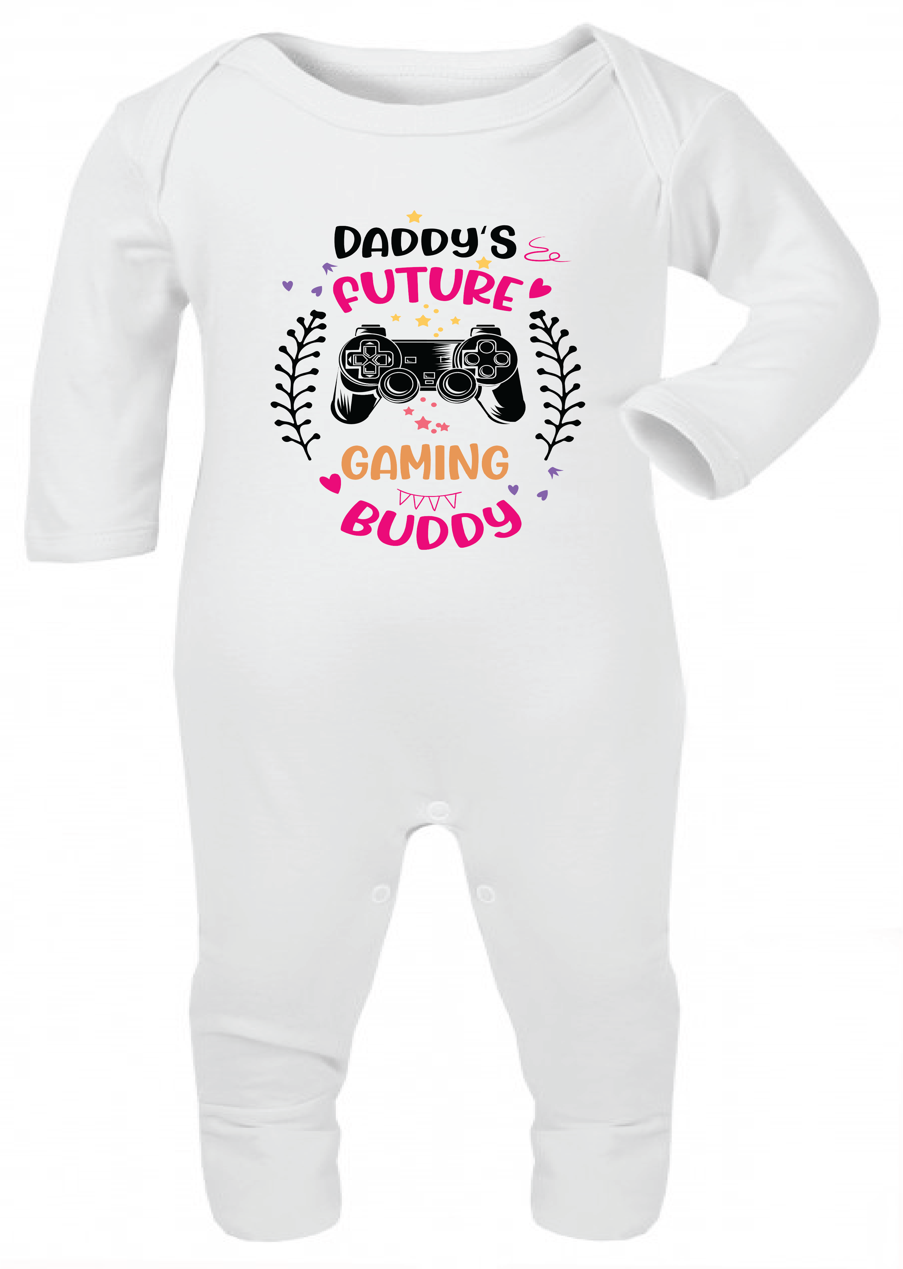 ADROIT BABY, GROW SUIT - DADDY'S FUTURE GAMING BUDDY (0-12 MONTHS)