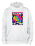 ADROIT CREATIONS DIFFERENTLY BRILLIANT HOODIE (WHITE)