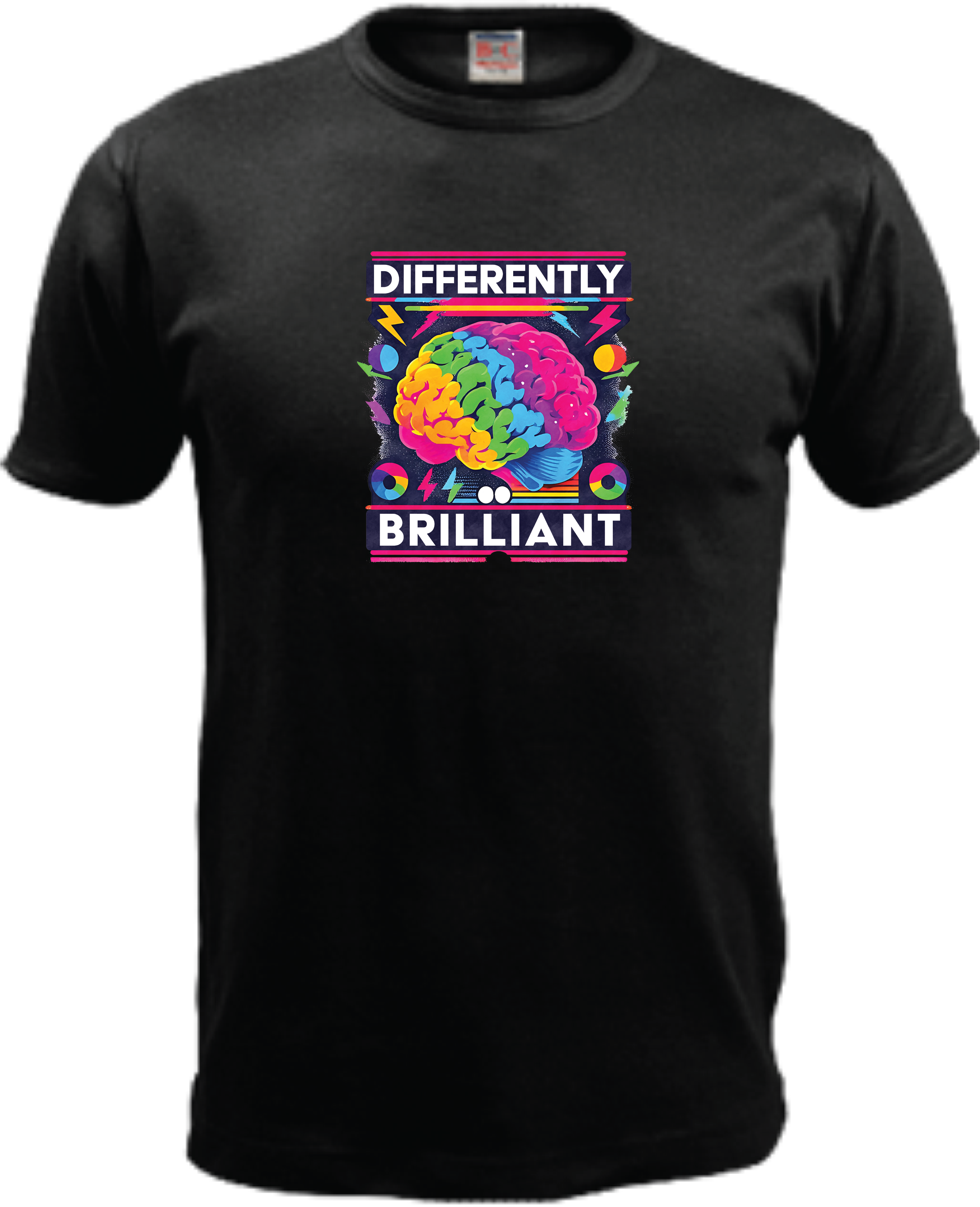 ADROIT CREATIONS DIFFERENTLY BRILLIANT T-SHIRT (BLACK)