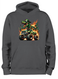 ADROIT KIDS DINO MONSTER TRUCK HOODIE (BLACK)