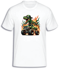 ADROIT KIDS DINO MONSTER TRUCK T-SHIRT (WHITE)