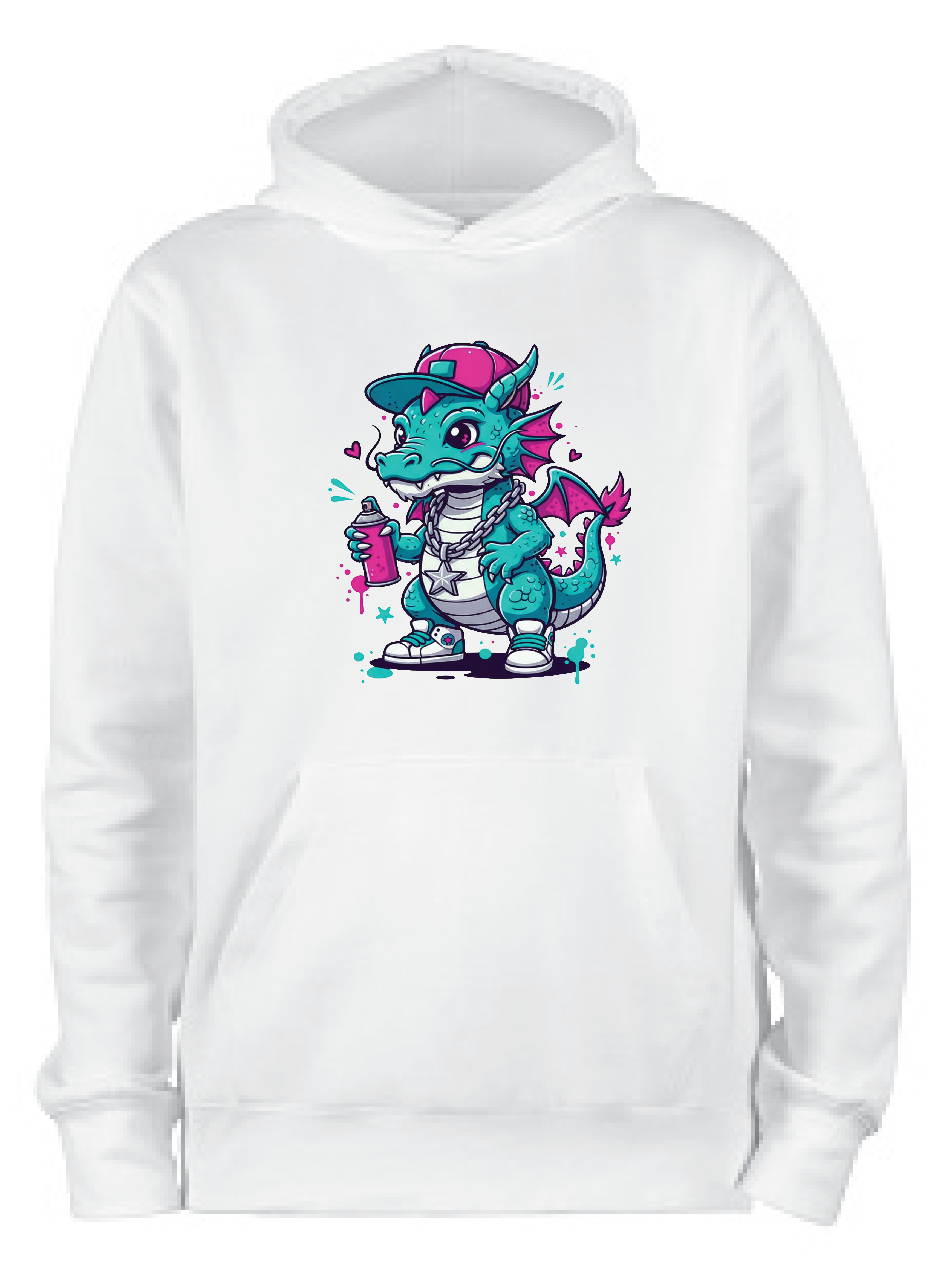ADROIT KIDS DRAGON BALL SPRAY HOODIE (WHITE)
