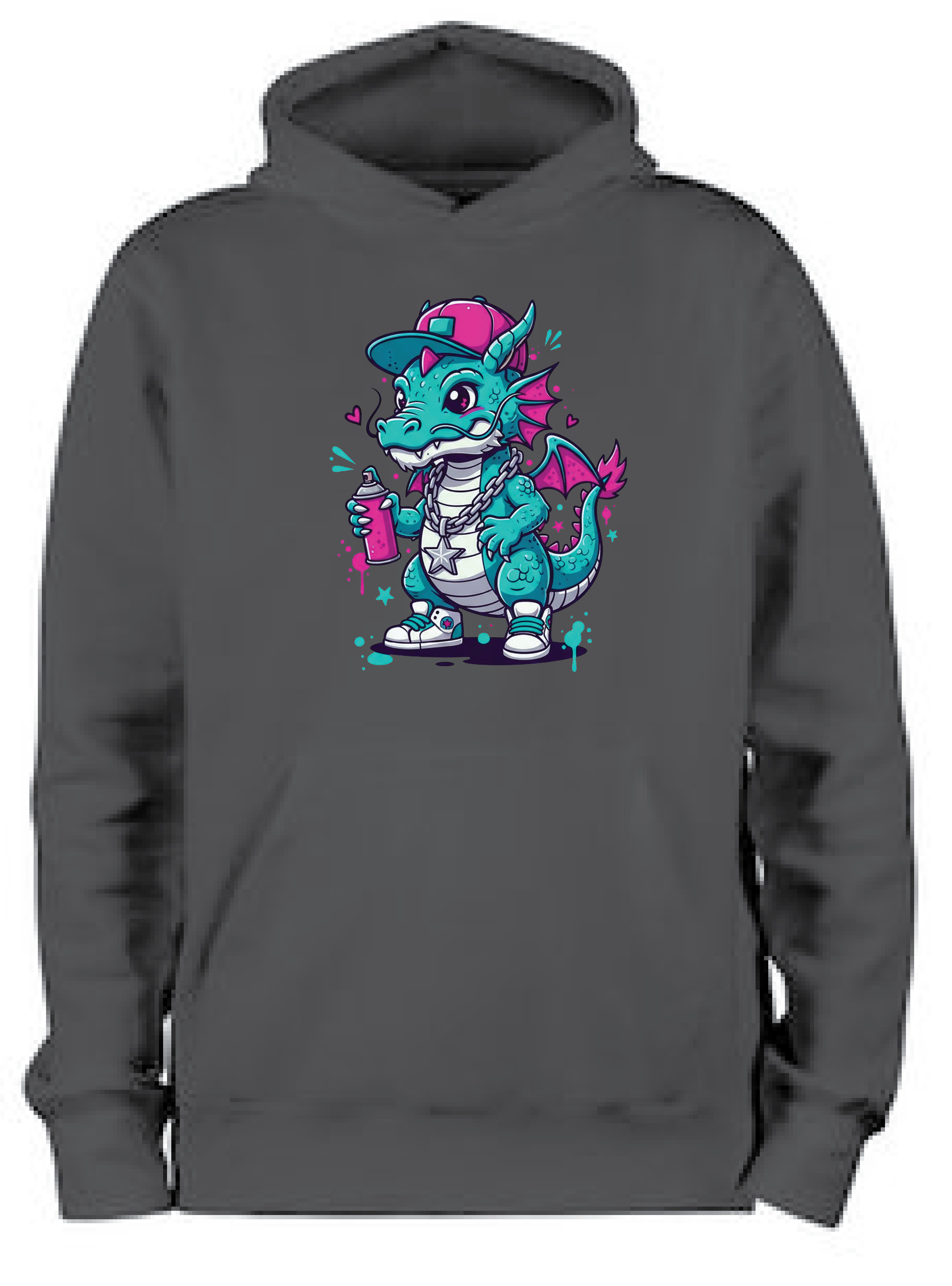 ADROIT KIDS DRAGON BALL SPRAY HOODIE (BLACK)