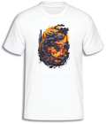 ADROIT CREATIONS DRAGONS FIRE T-SHIRT (WHITE)