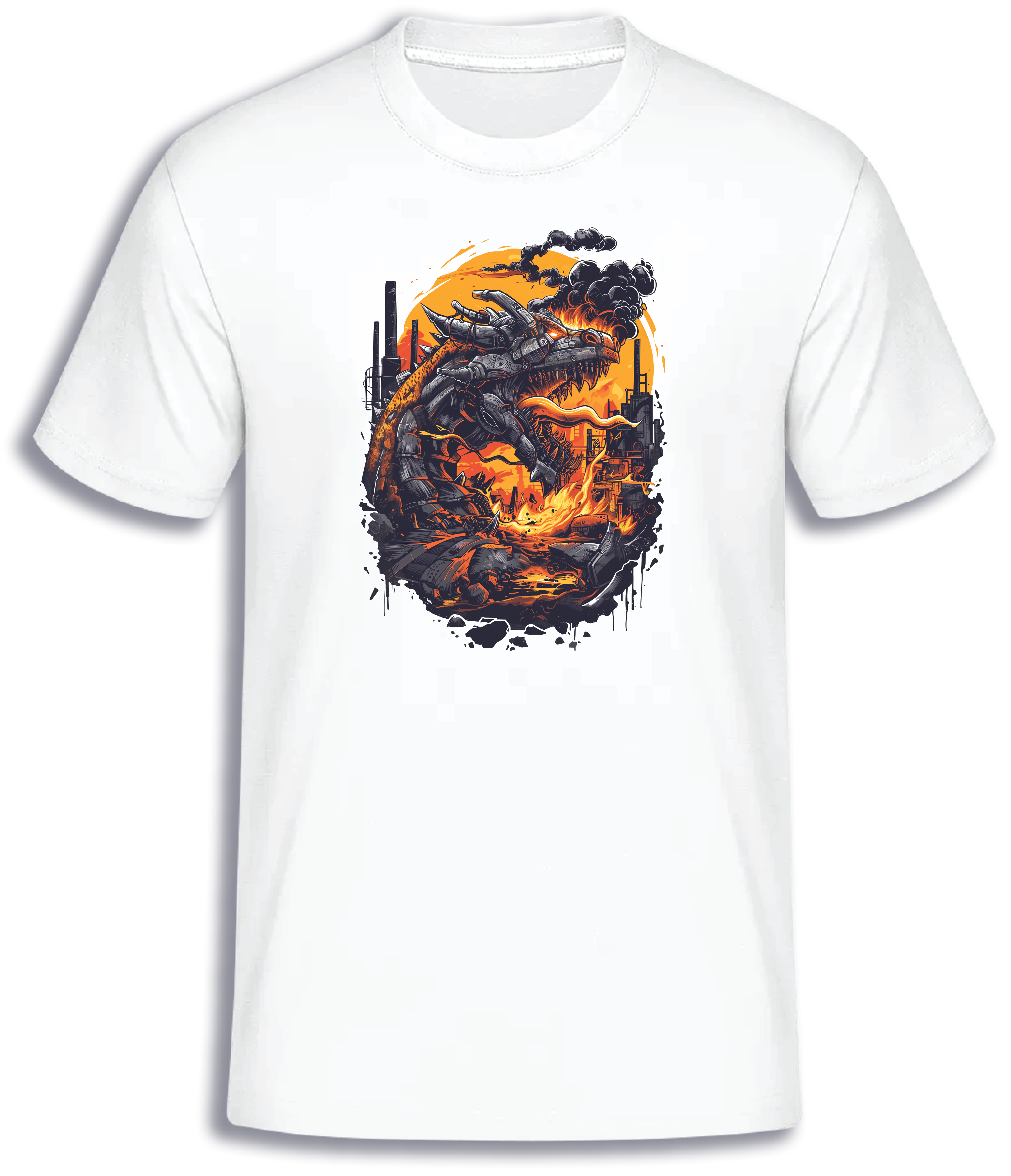 ADROIT CREATIONS DRAGONS FIRE T-SHIRT (WHITE)