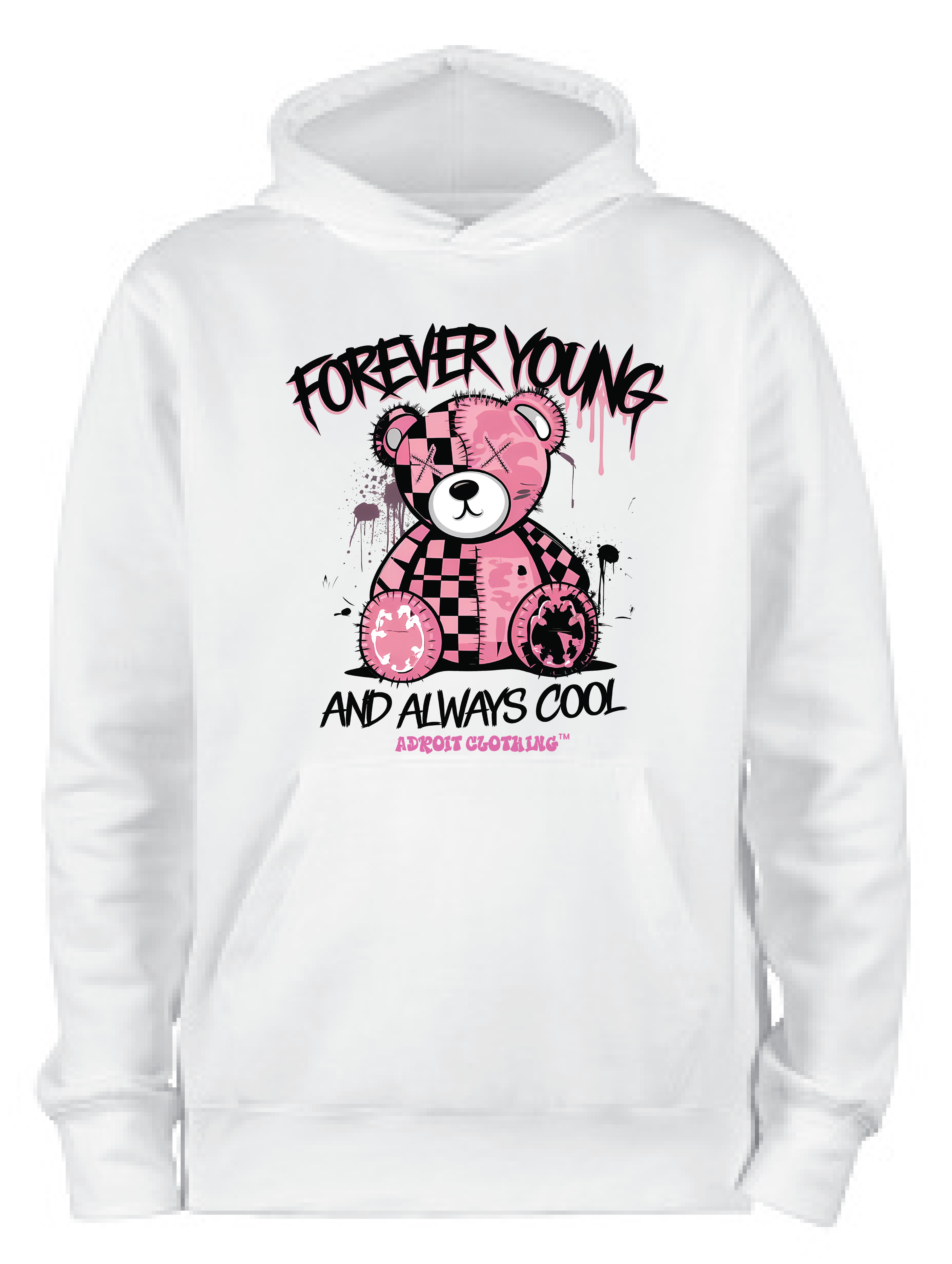 ADROIT CREATIONS FOREVER YOUNG HOODIE (WHITE)