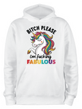ADROIT CREATIONS I'M F*CKING FABULOUS HOODIE (WHITE)
