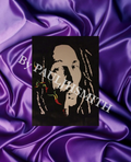 Bob Marley Inspired Painting | Black & White Portrait with Colour Smoke | Hand Painted Music Canvas Art