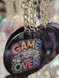 GAME OVER - KEYRING (BLACK) By Kayleigh's Hand Crafted Haven