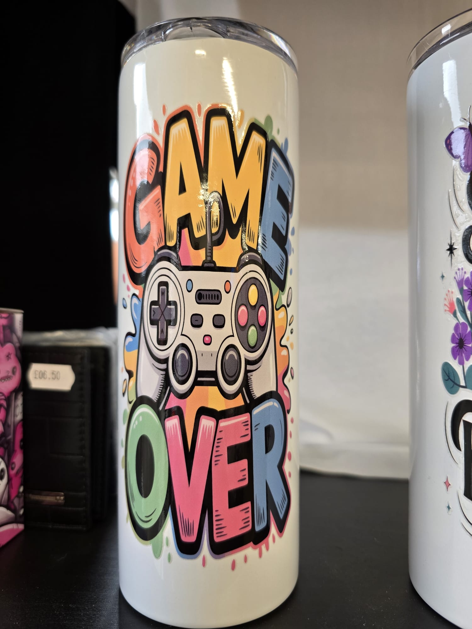 SASSY SIPS - GAME OVER - TUMBLER By Kayleigh's Hand Crafted Haven