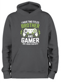 ADROIT KIDS FLOWER GAMING BROTHER HOODIE (BLACK)