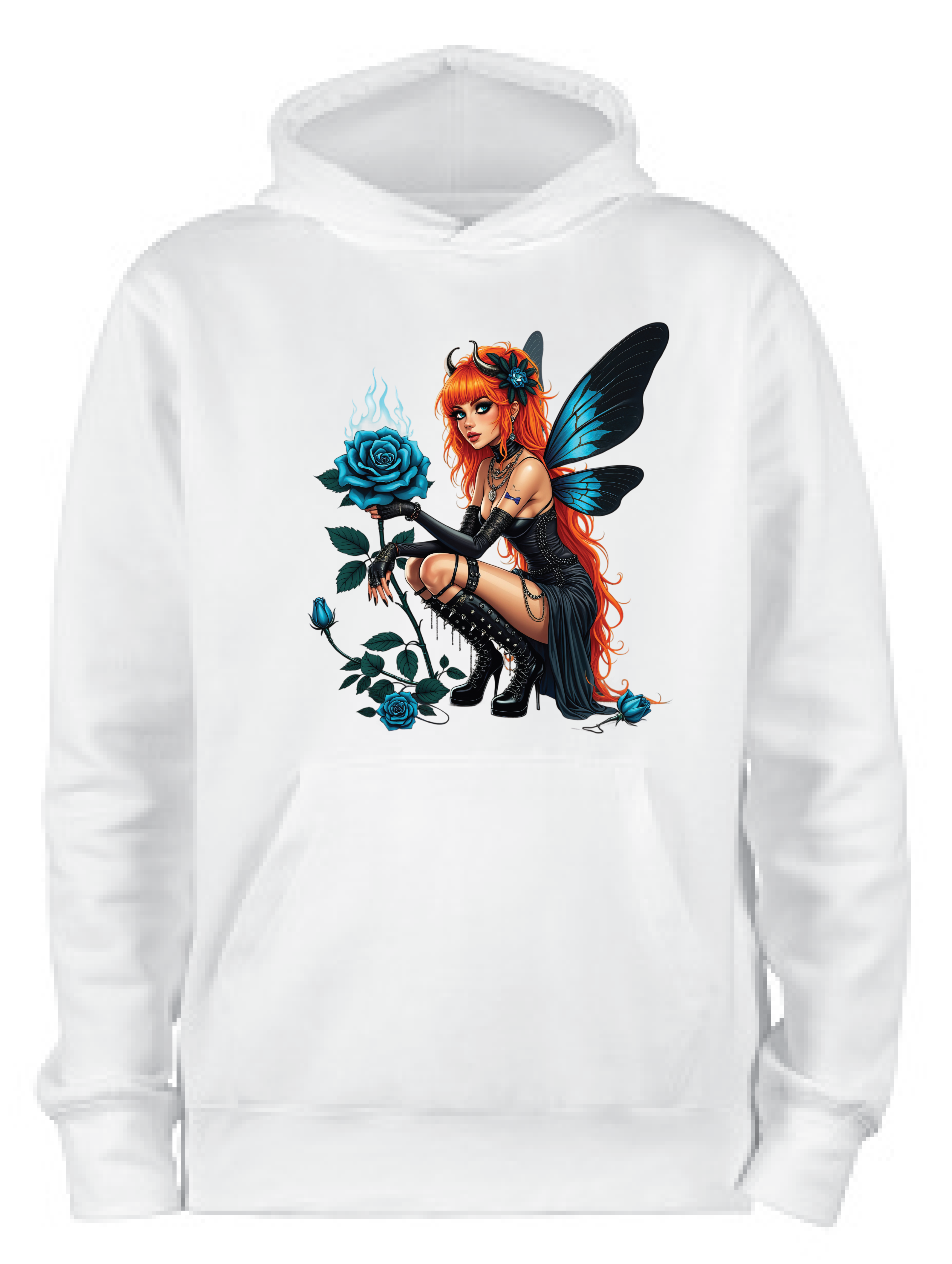 ADROIT CREATIONS GOTH FAIRY HOODIE (WHITE)