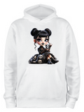 ADROIT CREATIONS GOTH GIRL HOODIE (WHITE)