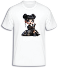 ADROIT CREATIONS GOTH GIRL T-SHIRT (WHITE)