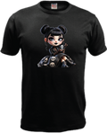 ADROIT CREATIONS GOTH GIRL T-SHIRT (BLACK)
