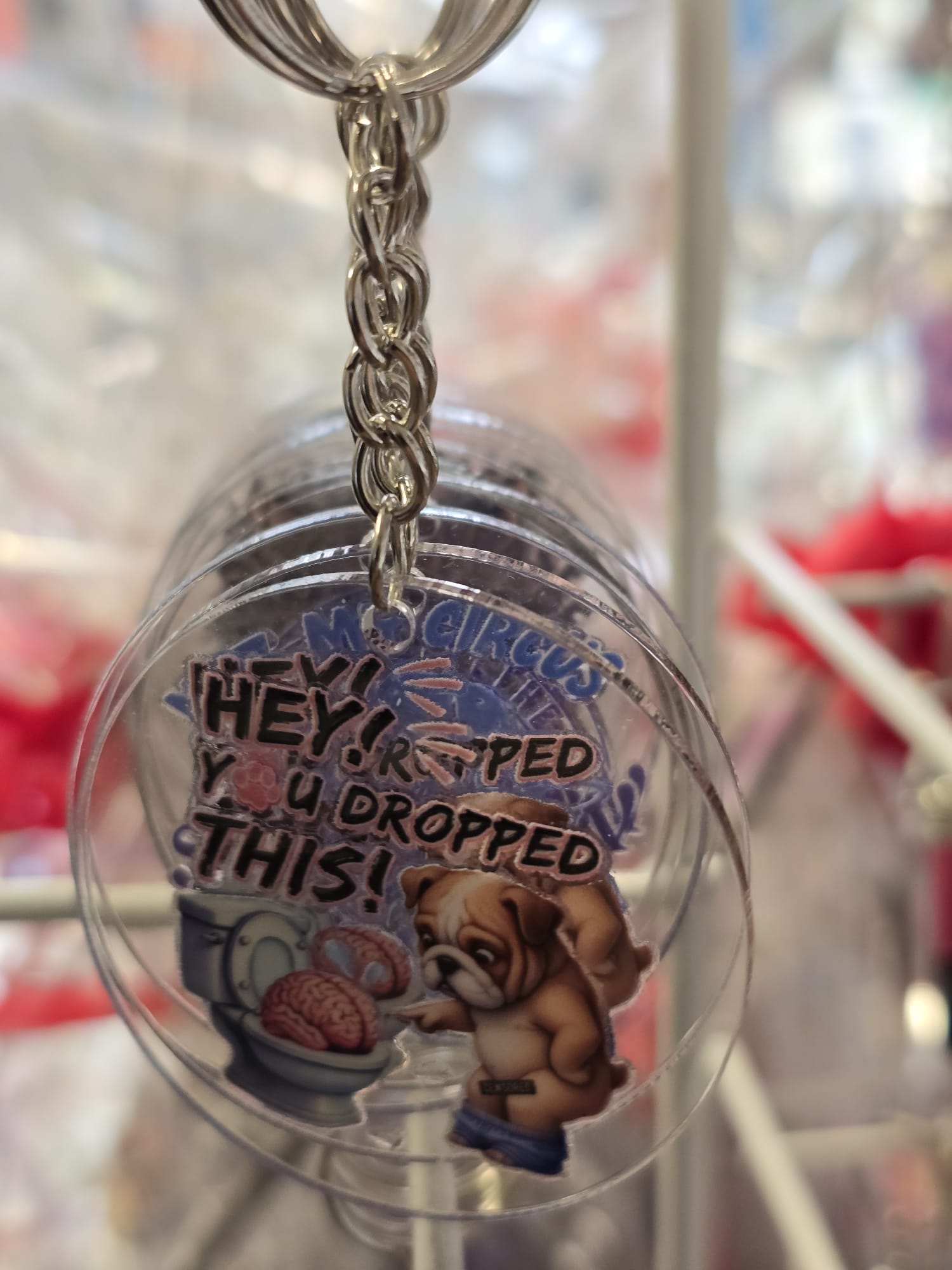 HEY! YOU DROPPED THIS - KEYRING (CLEAR) By Kayleigh's Hand Crafted Haven