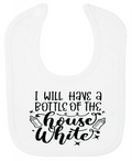 ADROIT BABY, BIB - HOUSE WHITE QUOTE (0-3 MONTHS)