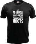 ADROIT CREATIONS IDIOT PROOF IDIOTS T-SHIRT (BLACK)