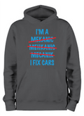 ADROIT CREATIONS I FIX CARS HOODIE (DEEP BLACK)