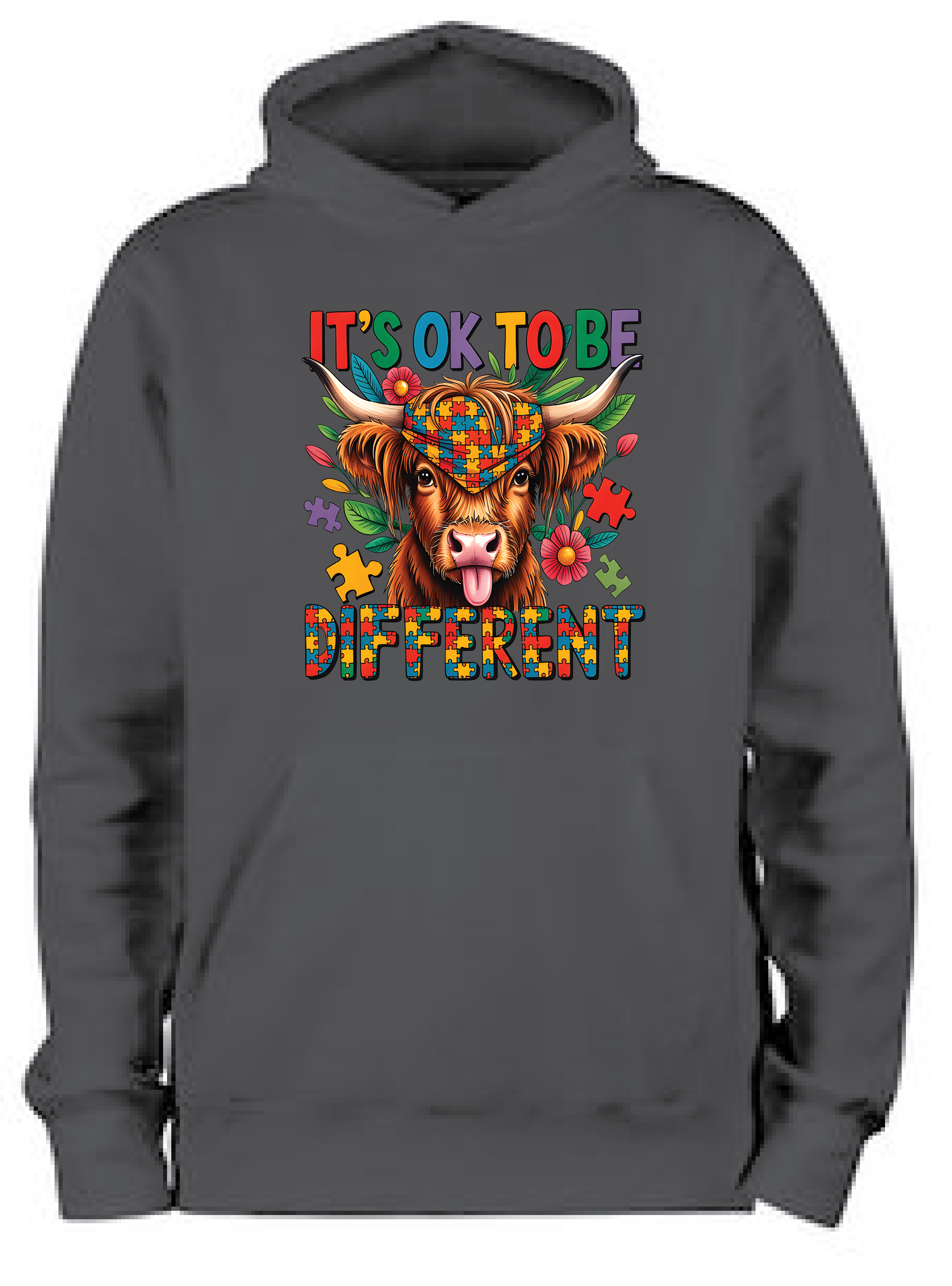 ADROIT KIDS IT'S OKAY TO BE DIFFERENT HOODIE (BLACK)