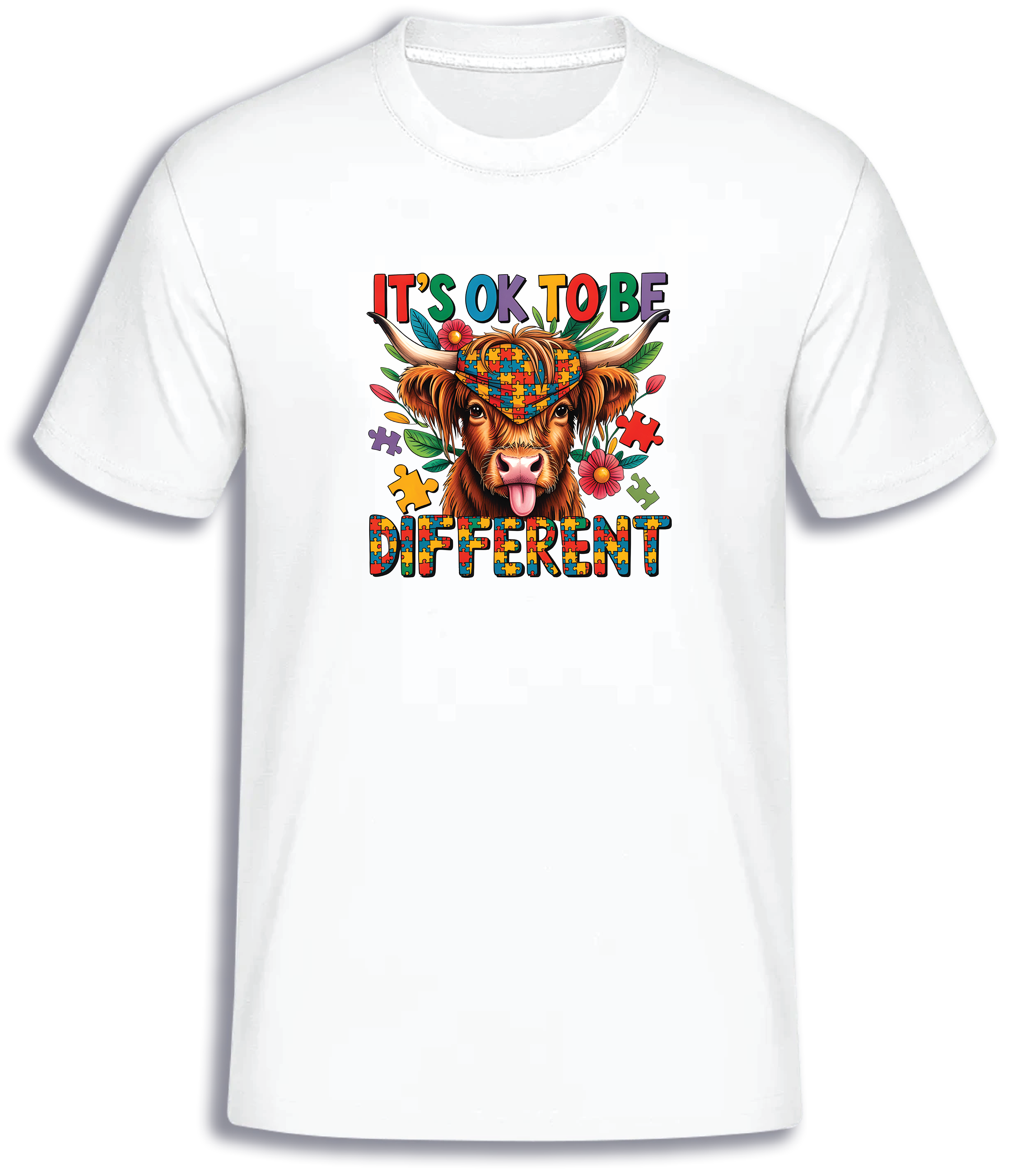 ADROIT KIDS IT'S OKAY TO BE DIFFERENT T-SHIRT (WHITE)
